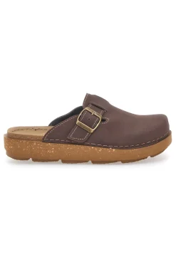 Ciabatte Marroni con Sottosuola in Pelle 24 ED-INBLU Hot