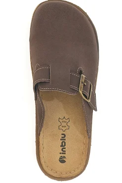 Ciabatte Marroni con Sottosuola in Pelle 24 ED-INBLU Hot