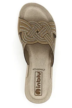 Ciabatte Marroni con Strass 37 BV-INBLU New