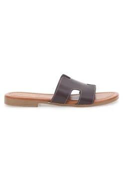 Ciabatte Marroni Con Tomaia in Pelle Made in Italy 02-PRIMA RIGA Outlet