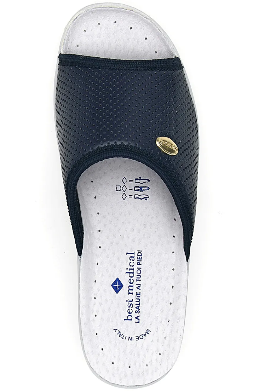 Ciabatte navy antiscivolo con plantare anatomico 24-BEST MEDICAL