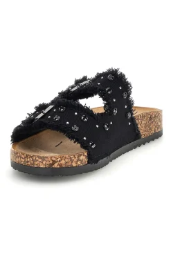 Ciabatte Nere con borchie e brillantini Me & me 12502-ME u0026 ME Online