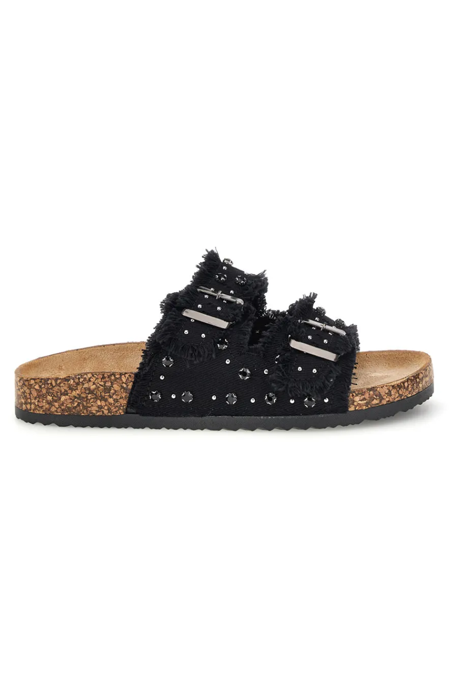 Ciabatte Nere con borchie e brillantini Me & me 12502-ME u0026 ME Online