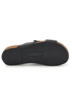 Ciabatte nere con catena e sottopiede in pelle 293A121SR-PITTARELLO ECO Clearance