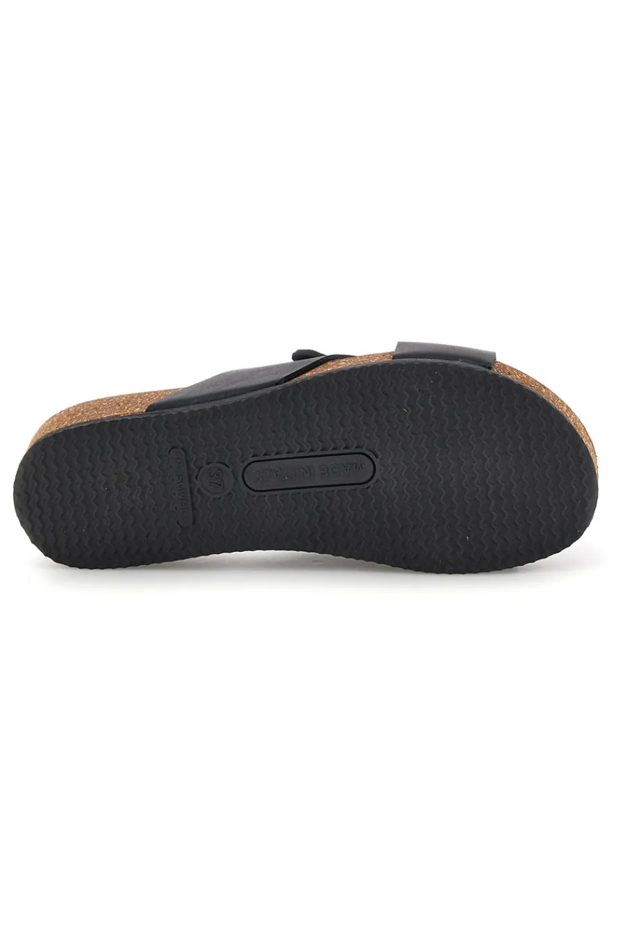 Ciabatte nere con catena e sottopiede in pelle 293A121SR-PITTARELLO ECO Clearance