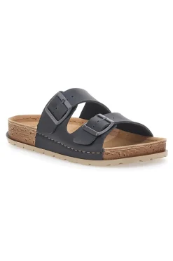 Ciabatte Nere con Doppia Fascia e Plantare Preformato 07 NB-INBLU Sale