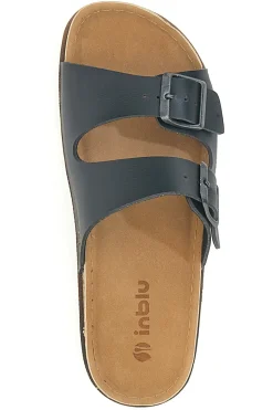 Ciabatte Nere con Doppia Fascia e Plantare Preformato 07 NB-INBLU Sale
