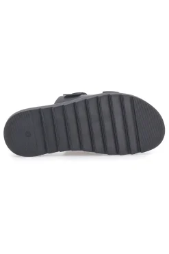 Ciabatte nere con doppia fibbia Pittarello Capsule 27154-PITTARELLO FOCUS