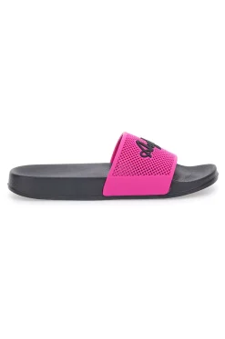 Ciabatte nere con fascia fucsia e logo AU24W400-AUSTRALIAN Discount