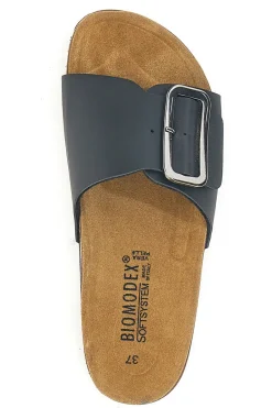Ciabatte nere con fascia regolabile e plantare anatomico 31836-BIOMODEX Outlet