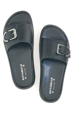 Ciabatte nere con fibbia in metallo 36071926-PITTARELLO LOVE Best