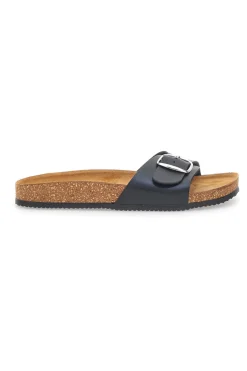 Ciabatte Nere con Fibbia Made in Italy 257A21030SR-PITTARELLO TIERRA Clearance