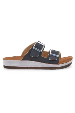 Ciabatte Nere con Fibbie 42 CP-INBLU Clearance