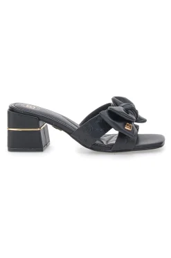Ciabatte Nere Con Fiocco 851025-LAURA BIAGIOTTI New