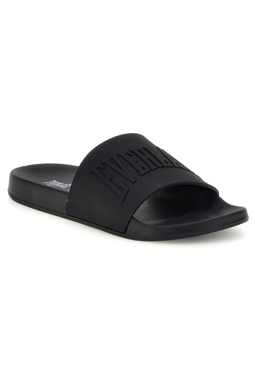 Ciabatte nere con logo Everlast EV068