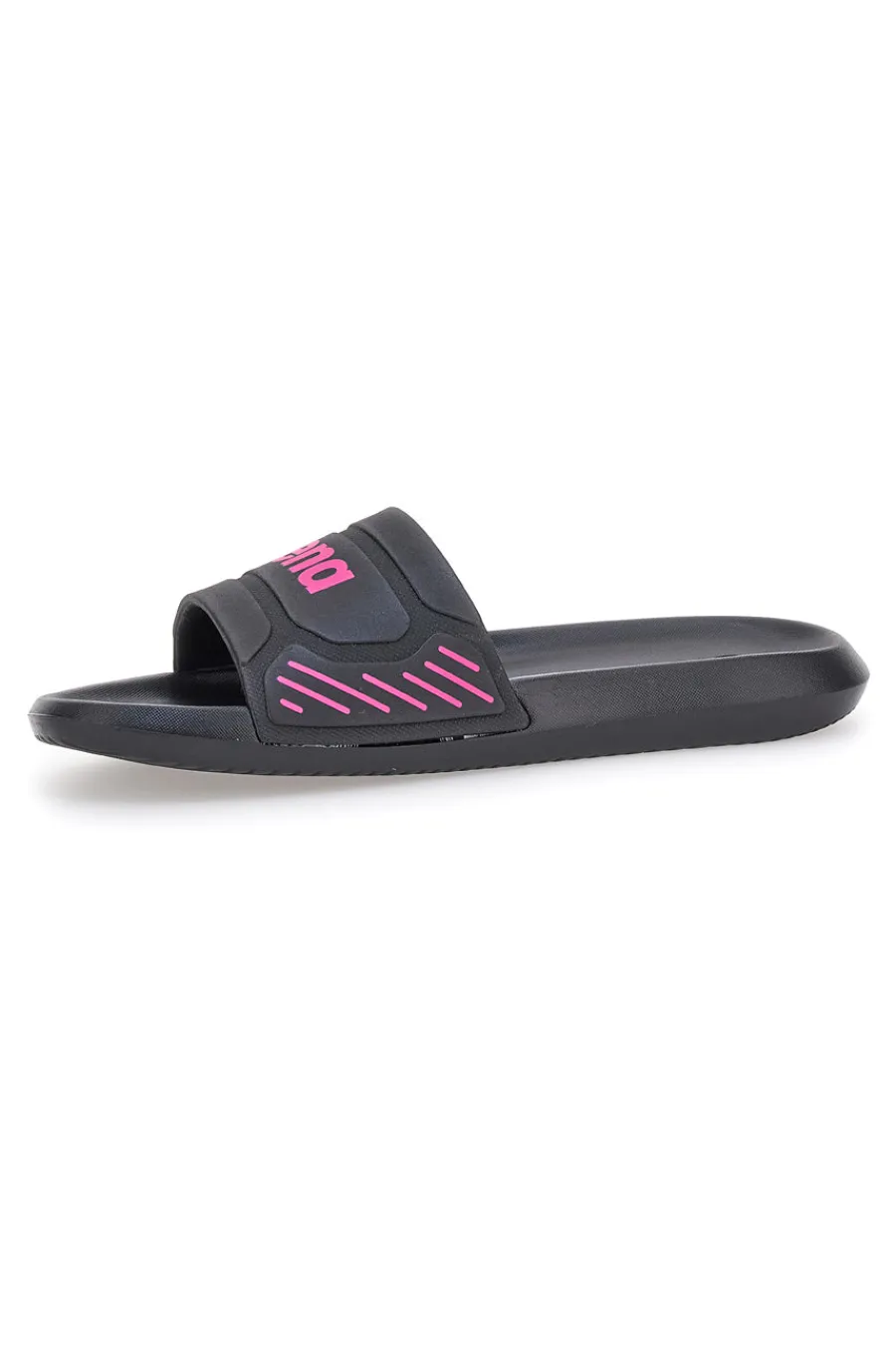 Ciabatte nere con logo rosa 10563300-ARENA Hot