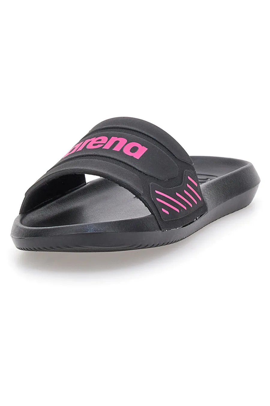 Ciabatte nere con logo rosa 10563300-ARENA Hot