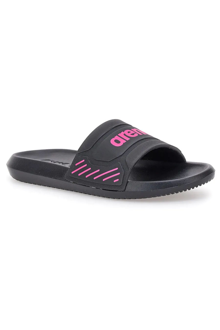 Ciabatte nere con logo rosa 10563300-ARENA Hot
