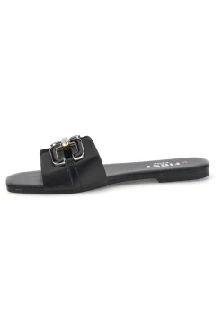 Ciabatte nere con morsetto PRE5413P-THE FIRST CHIC Outlet