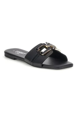 Ciabatte nere con morsetto PRE5413P-THE FIRST CHIC Outlet