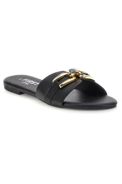 Ciabatte nere con morsetto PREA3550-THE FIRST CHIC Online
