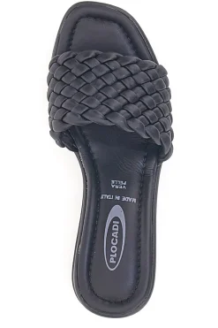 Ciabatte Nere Con Zeppa 18009-PLOCADI Discount