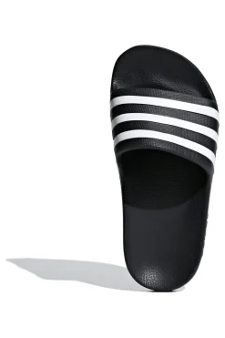 Ciabatte nere e bianche con strisce Adilette Aqua K-ADIDAS New