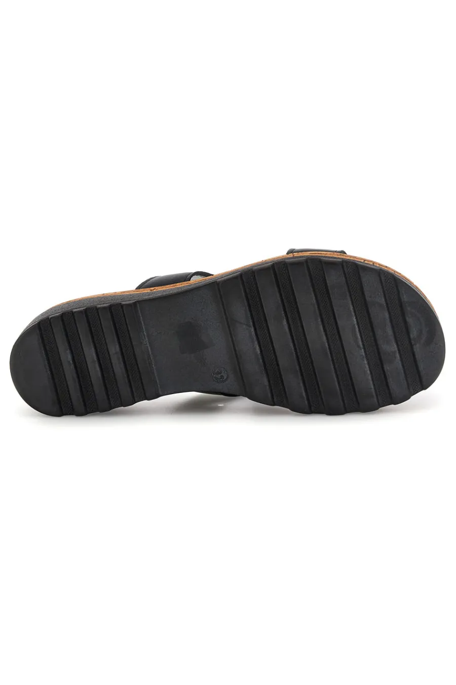 Ciabatte nere in pelle con fascia e fibbia 241070811-PITTARELLO Sale