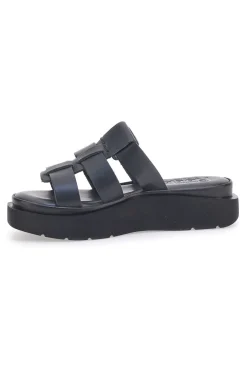 Ciabatte Nere In Pelle Made in Italy 5827-PITTARELLO ROCK Outlet