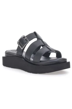 Ciabatte Nere In Pelle Made in Italy 5827-PITTARELLO ROCK Outlet