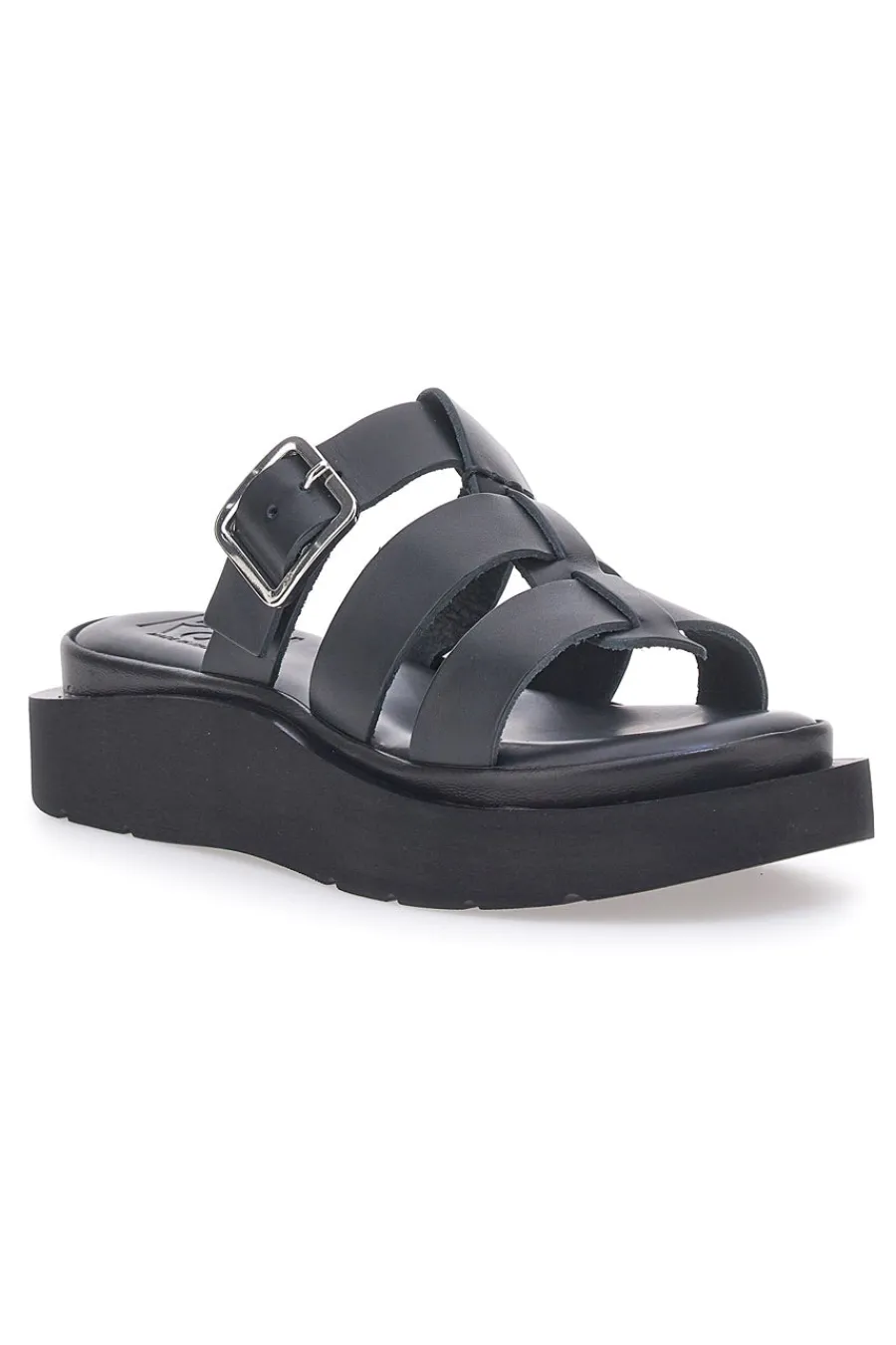 Ciabatte Nere In Pelle Made in Italy 5827-PITTARELLO ROCK Outlet