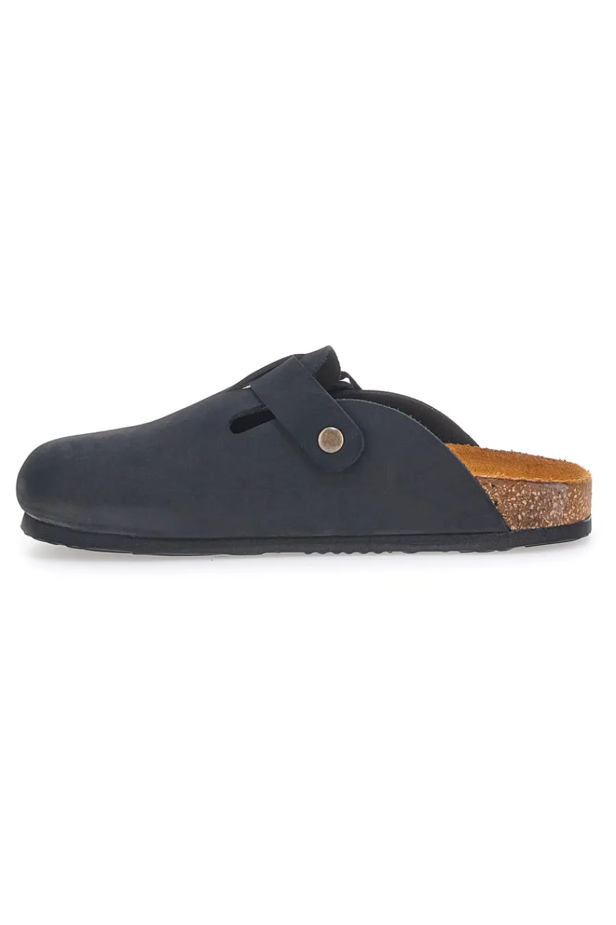 Ciabatte Nere Made in Italy Con Sottopiede in Vera Pelle S31U384-SUPERGA