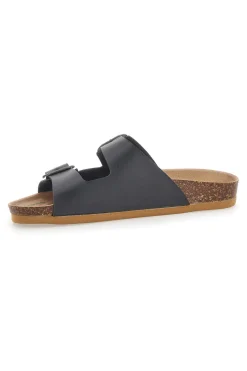 Ciabatte Nere Made In Italy Con Cinturini Regolabili 25403-BIO UP New