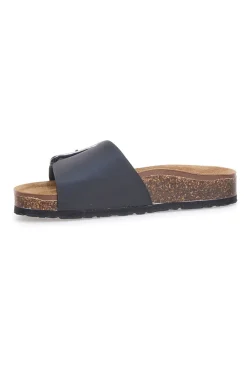 Ciabatte Nere Made In Italy Con Plantare In Vera Pelle 31836-BIOMODEX Hot