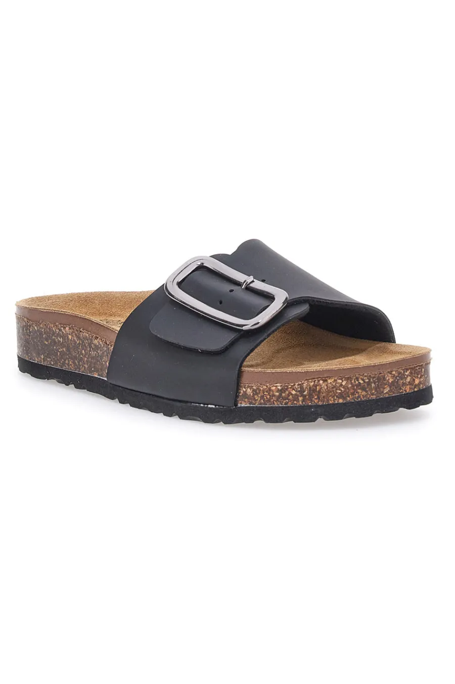 Ciabatte Nere Made In Italy Con Plantare In Vera Pelle 31836-BIOMODEX Hot