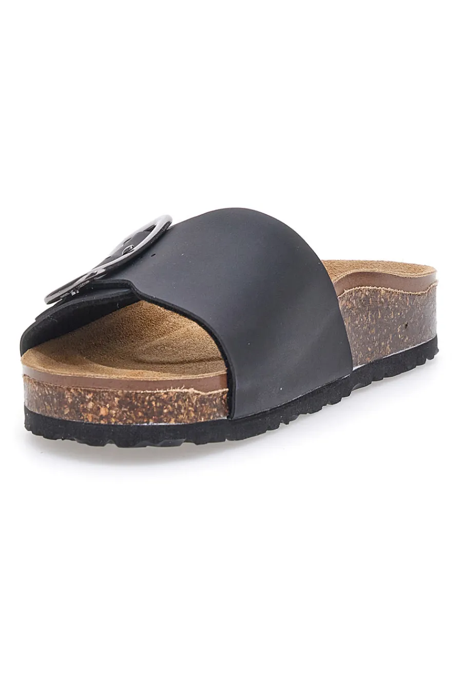 Ciabatte Nere Made In Italy Con Plantare In Vera Pelle 31836-BIOMODEX Hot