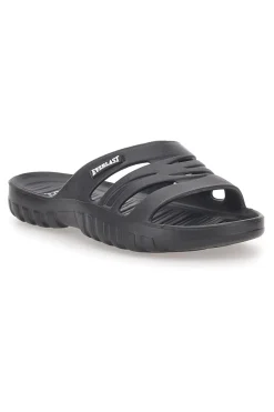 Ciabatte nere monoscocca con logo 2T2L 1851-EVERLAST Sale