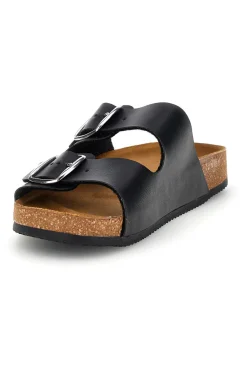 Ciabatte nero doppia fibbia 335A20630SR-PITTARELLO TIERRA Outlet