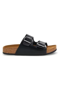 Ciabatte nero doppia fibbia 335A20630SR-PITTARELLO TIERRA Outlet
