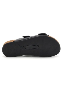 Ciabatte nero sottopiede in vera pelle 293A350SR-PITTARELLO ECO