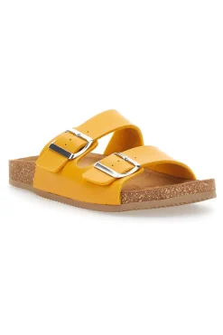 Ciabatte Ocra con Doppia Fibbia Made in Italy 335A20630SR-PITTARELLO TIERRA Clearance