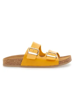 Ciabatte Ocra con Doppia Fibbia Made in Italy 335A20630SR-PITTARELLO TIERRA Clearance