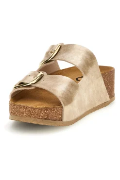 Ciabatte oro con sottopiede in vera pelle 250A20630S-PITTARELLO BIO Hot