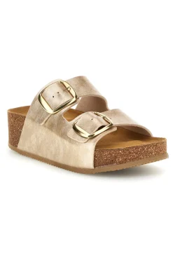Ciabatte oro con sottopiede in vera pelle 250A20630S-PITTARELLO BIO Hot