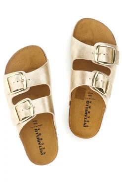 Ciabatte oro sottopiede in vera pelle 335A20630SR-PITTARELLO TIERRA Best