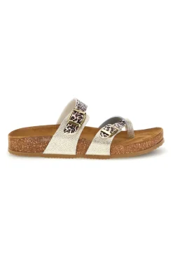 Ciabatte oro stampa animalier 335A312SR-PITTARELLO TIERRA Discount