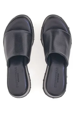 Ciabatte Platform Nere in Pelle 5765-PITTARELLO Outlet