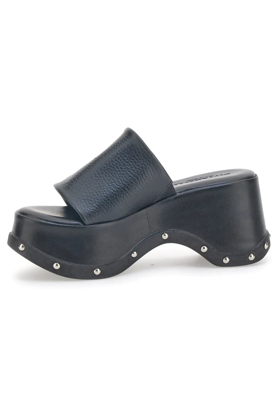 Ciabatte Platform Nere in Pelle 5765-PITTARELLO Outlet