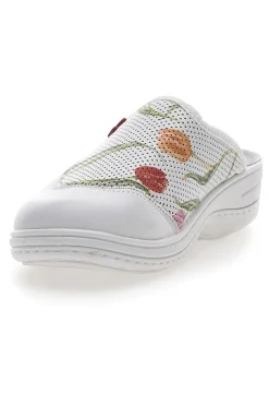 Ciabatte Professionali Bianche in Vera Pelle 5533-MRS CHEF New