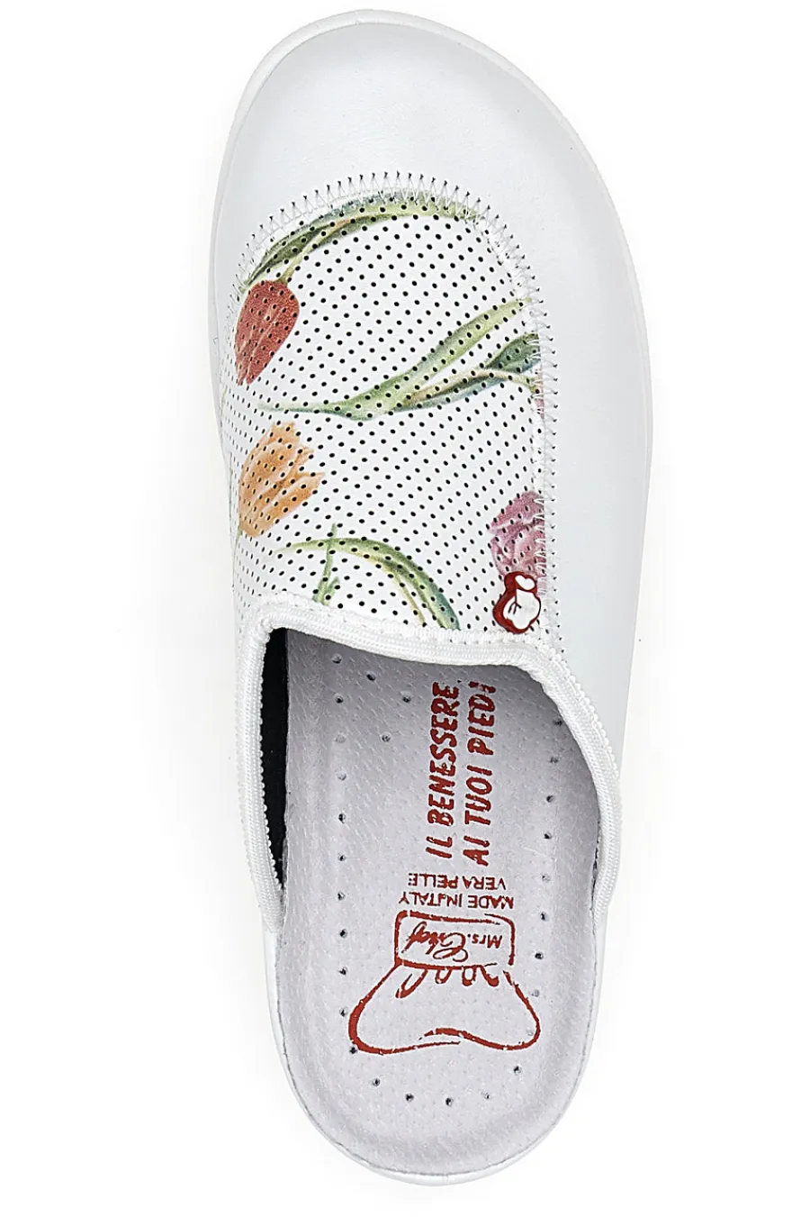 Ciabatte Professionali Bianche in Vera Pelle 5533-MRS CHEF New